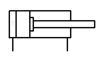 Компактный цилиндр SMC CDLQB40-20DM