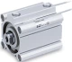 Компактный цилиндр SMC CDQ2B100TF-25DC