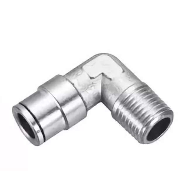 Штуцер цанговый угловой E.MC EML08-02P-G
