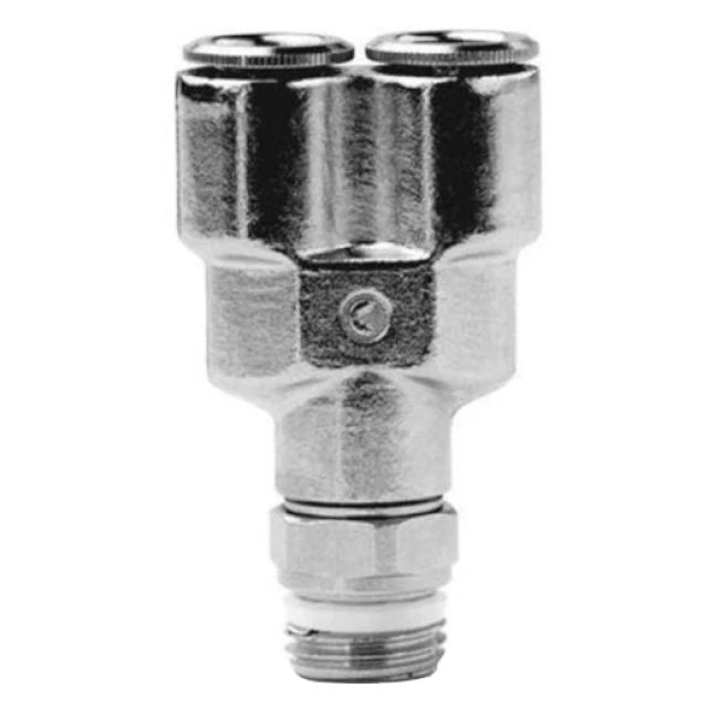 Тройник цанговый с резьбой переходной E.MC EMW12-01P-G