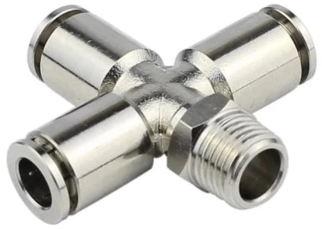 Фитинг цанговый крестообразный E.MC EMZT08-01P-G