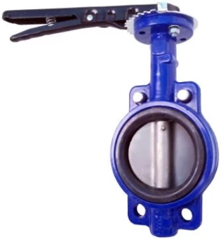 Затвор дисковый поворотный межфланцевый стальной PTFE Фобос ФБ99-000-300 000 PTFE Ру16 Ду300 (PN16 DN300)