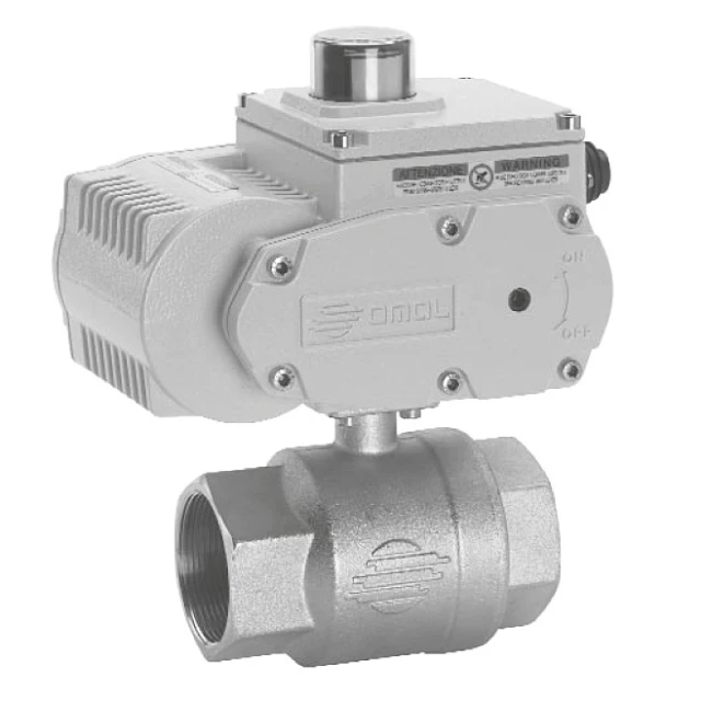 Кран шаровой 2-ходовой полнопроходной Camozzi 101 HQ101H003-220VAC/24VDC