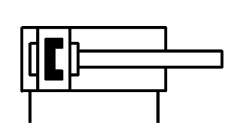 Компактный цилиндр SMC JCDQ25-15