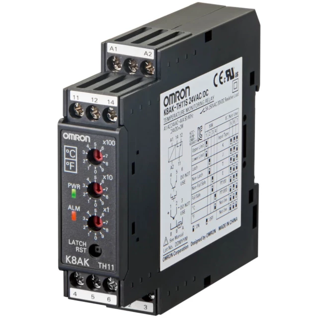 Реле контроля температуры Omron K8AK-TH11S 24VAC/DC