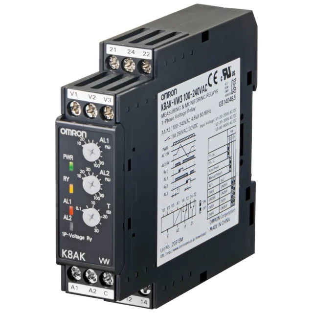 Реле контроляOmron K8AK-VW3 100-240VAC