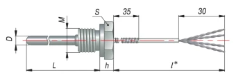 Термометр сопротивления ОВЕН КДТС054-РТ100.В4.60/1,5.М12Х1,5