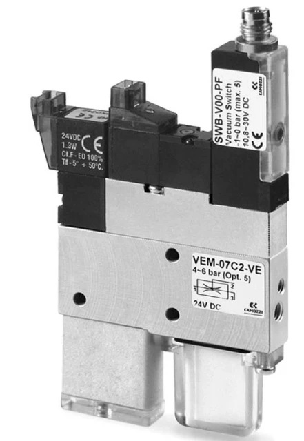 Компактный вакуумный эжектор Camozzi VEM-10A2-VE