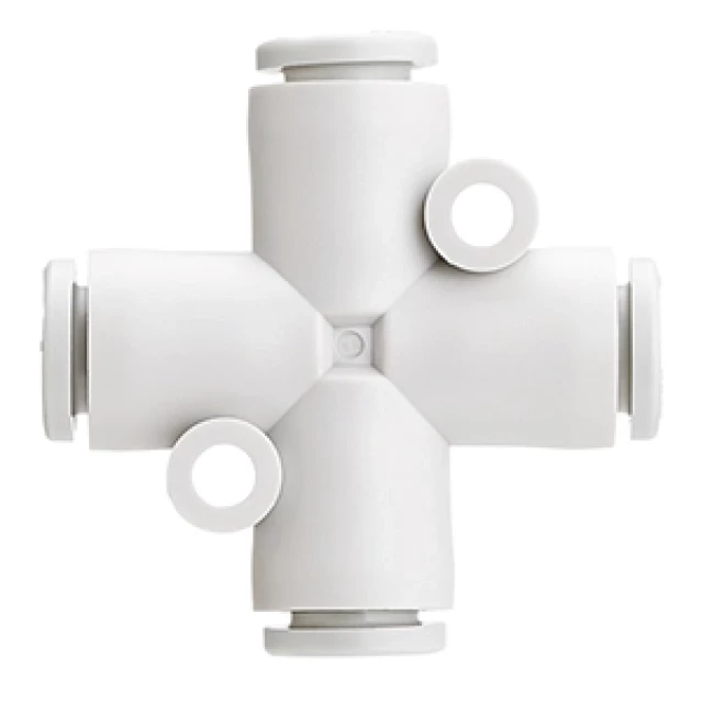 Фитинг цанговый крестообразный SMC KQ2TW06-00A