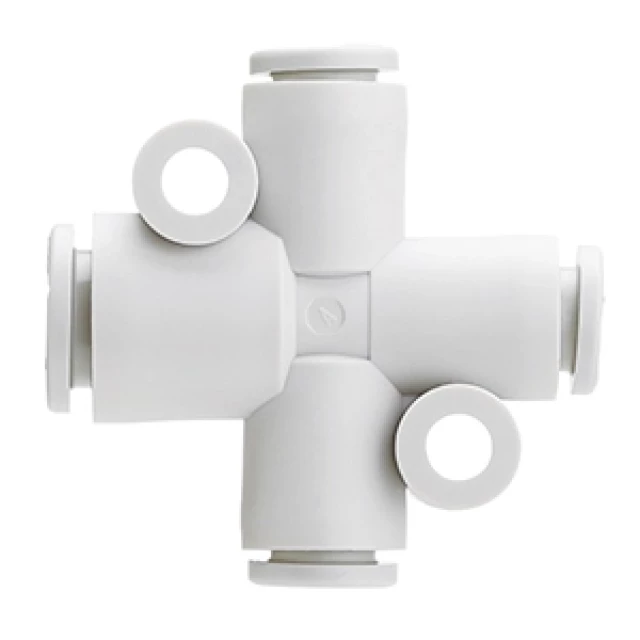Фитинг цанговый крестообразный SMC KQ2TY06-08A