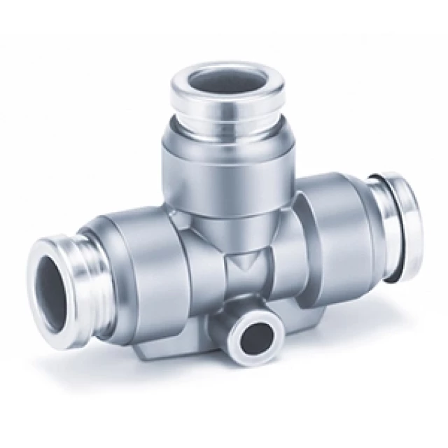 Тройник цанговый прямой SMC KQB2T12-00-F