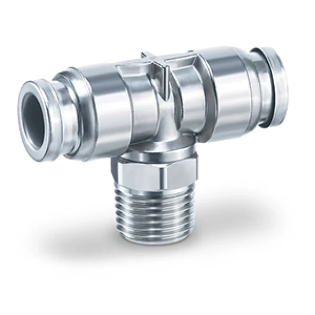 Тройник цанговый переходной с резьбой SMC KQG2T10-G02-F