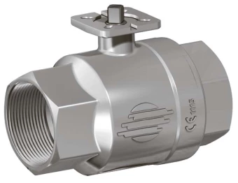 Кран шаровой латунный резьбовой двухходовой Camozzi 100-DN15-PN-64