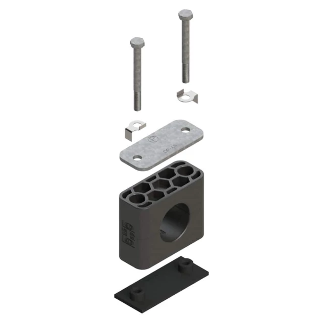 Крепление Parker Hannifin серии A, легкая серия (DIN 3015-1) TMA/TMB1WLP71X