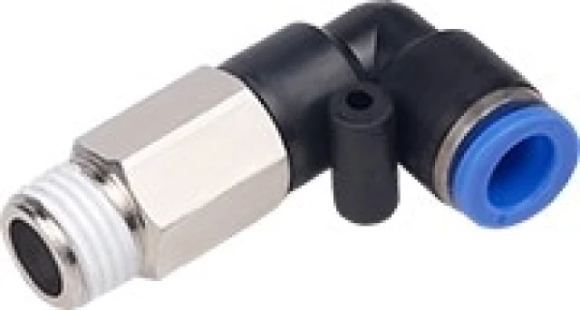 Штуцер цанговый угловой удлиненный KIPVALVE KSLL-1/4-8
