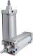 Стандартный пневмоцилиндр KIPVALVE KVNG-125-220-DA-70E-PPV