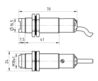 Датчик оптический KIPPRIBOR OA18-DI0050P4.U1.K