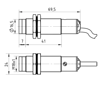 Датчик оптический KIPPRIBOR OA18-RR0100P4.U1.K.F