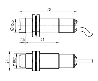 Датчик оптический KIPPRIBOR OA18-TI1500N4.U1.K