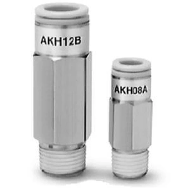 Обратный клапан с быстроразъемным соединением, с наружной резьбой SMC AKH13A-N03S