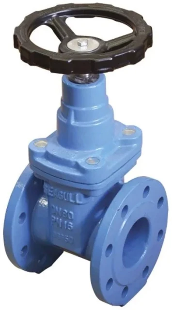 Задвижка чугунная с обрезиненным клином Seagull Ду400 Ру10 (DN400 PN10)