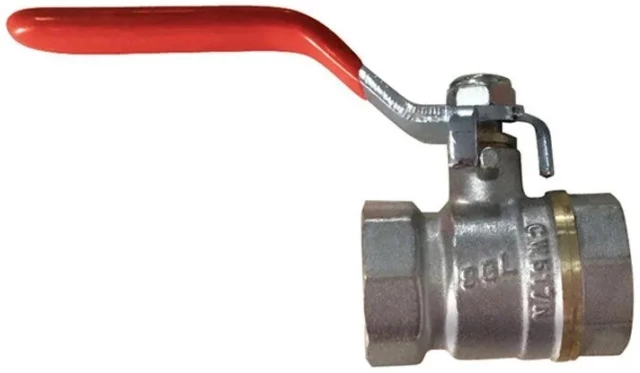 Кран шаровой латунный комбинированный SGL Ду40 Ру25 (DN40 PN25) Prof рычаг, муфта-муфта
