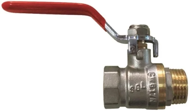 Кран шаровой латунный комбинированный SGL Ду40 Ру25 (DN40 PN25) Prof рычаг муфта-штуцер