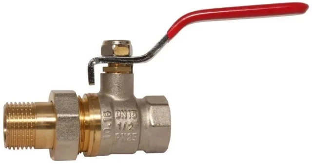 Кран шаровой латунный комбинированный SGL Ду20 Ру25 (DN20 PN25) рычаг, американка