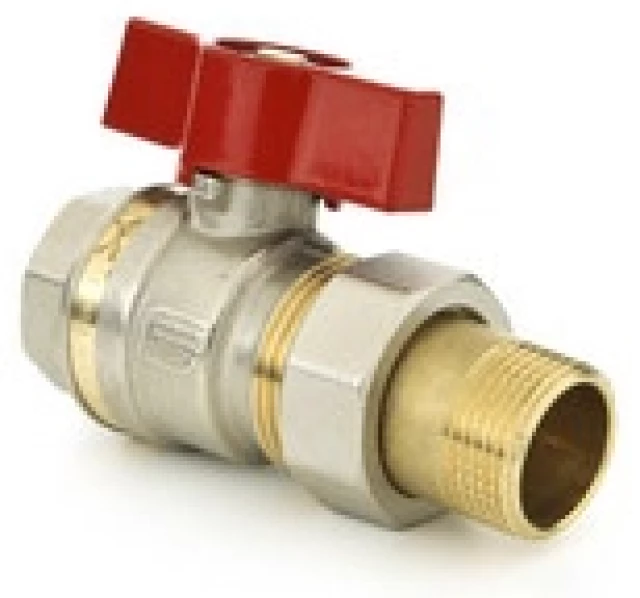 Кран шаровой полнопроходной латунный Danfoss Ду15 Ру40 (DN15 PN40) 065B8203
