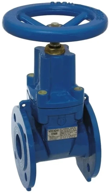 Задвижка чугунная с обрезиненным клином Tecofi Ду50 Ру10 (DN50 PN10) VOC4241C вода