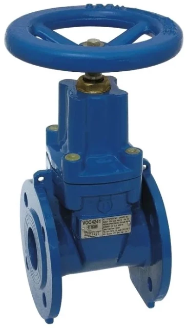 Задвижка чугунная с обрезиненным клином Tecofi Ду125 Ру10 (DN125 PN10) VOC4241C вода