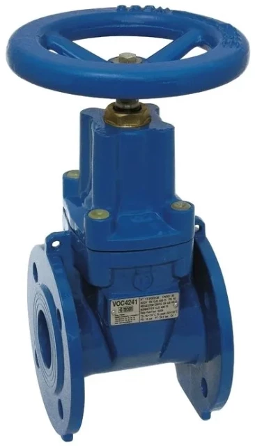 Задвижка чугунная с обрезиненным клином Tecofi Ду250 Ру10 (DN250 PN10) VOC4241C вода