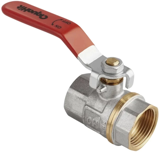 Кран шаровой полнопроходной комбинированный латунный AquaHit Ду25 Ру25 (DN25 PN25) BV.311.06