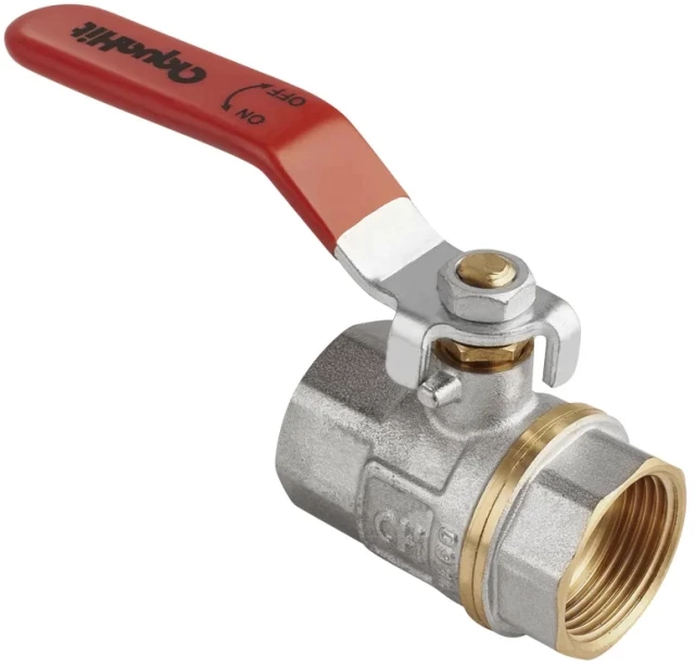 Кран шаровой полнопроходной комбинированный латунный AquaHit Ду50 Ру25 (DN50 PN25) BV.311.09