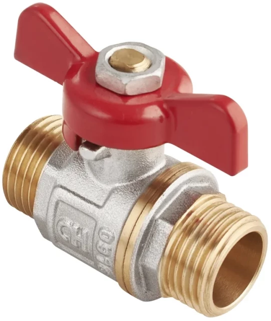 Кран шаровой полнопроходной комбинированный латунный AquaHit Ду25 Ру25 (DN25 PN25) BV.315.06