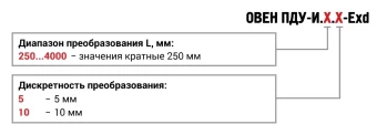Датчик уровня поплавковый ОВЕН ПДУ-И.250.10-ЕХD