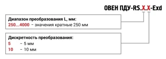 Датчик уровня поплавковый ОВЕН ПДУ-RS.2250.5-ЕХD