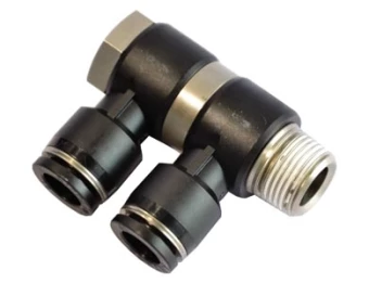 Тройник цанговый поворотный AirTAC PHW802