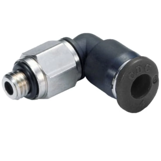 Штуцер цанговый угловой CDC PL-C 06-M6