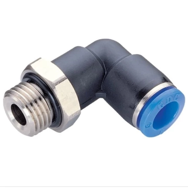 Штуцер цанговый угловой CDC PL 08-G02