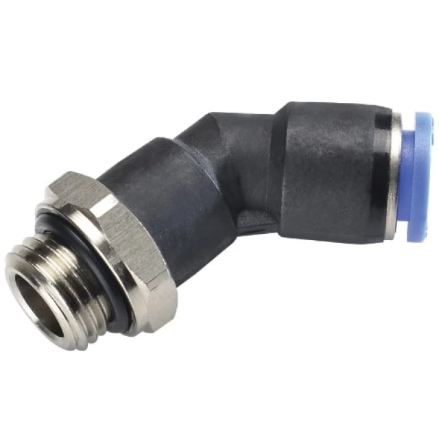 Штуцер цанговый угловой CDC PL45 06-G02