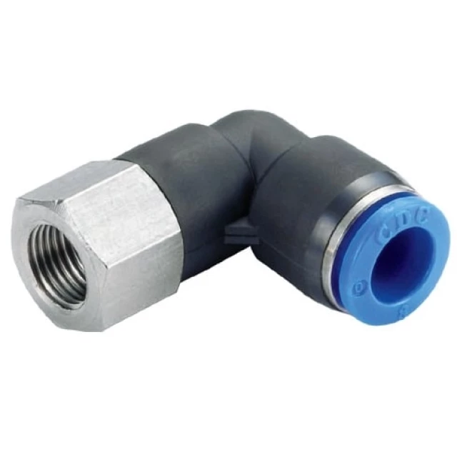 Штуцер цанговый угловой CDC PLF 06-G01