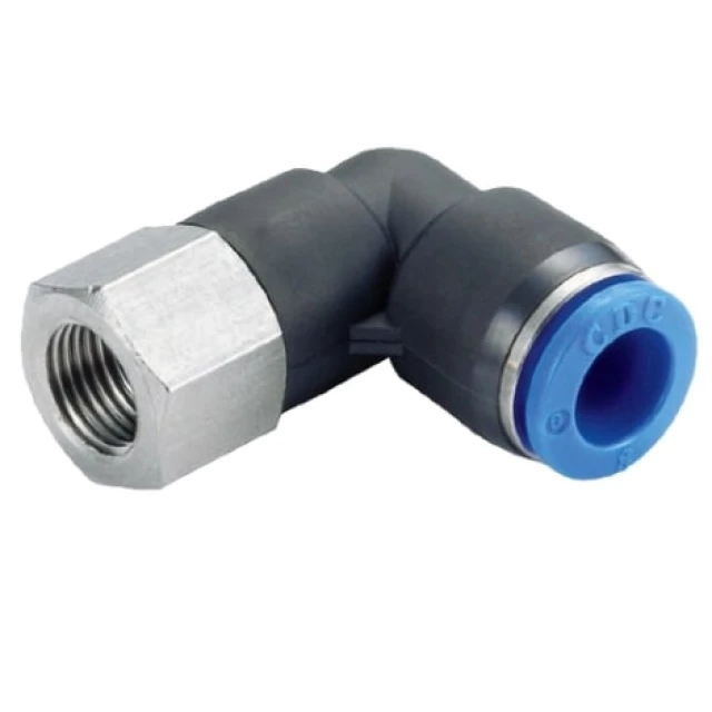 Штуцер цанговый угловой CDC PLF 08-01