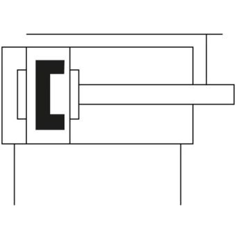 Цилиндр с направляющими Camozzi QCBF2A040C125