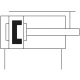 Цилиндр с направляющими Camozzi QCBF2A040C125