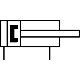 Компактный пневмоцилиндр Camozzi QPR2A040A060