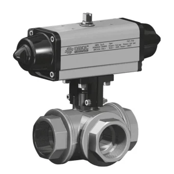 Кран шаровой 3-ходовой полнопроходной Camozzi 160 SG160H005