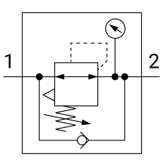 Регулятор давления с обратным клапаном SMC AR40K-F03G-1N