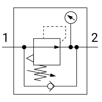 Регулятор давления с обратным клапаном SMC AR40K-F04G