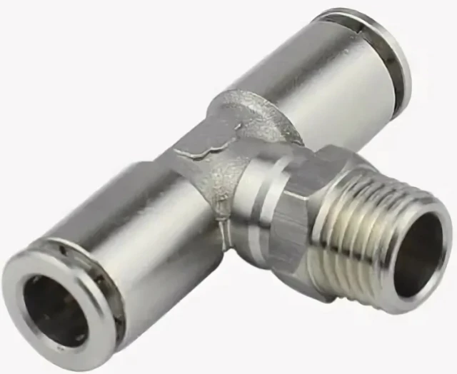 Тройник цанговый с резьбой SNS JPB12-01